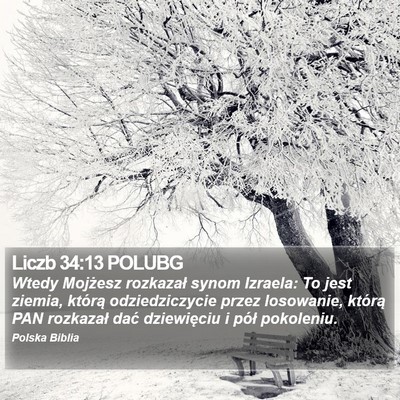 Liczb 34:13 POLUBG Bible Verse Image