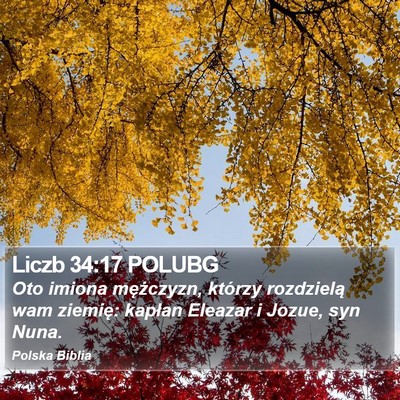 Liczb 34:17 POLUBG Bible Verse Image