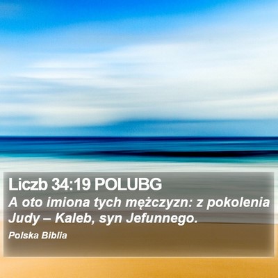 Liczb 34:19 POLUBG Bible Verse Image