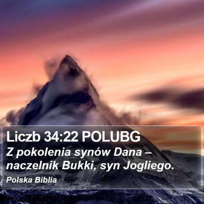 Liczb 34:22 POLUBG Bible Verse Image