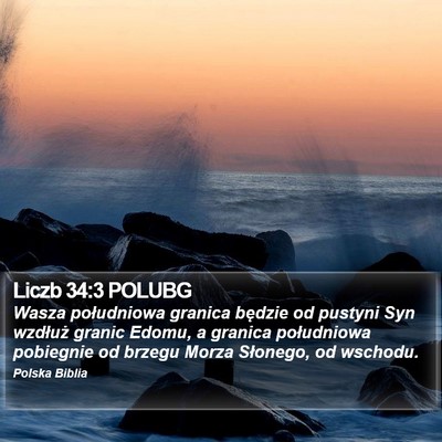 Liczb 34:3 POLUBG Bible Verse Image