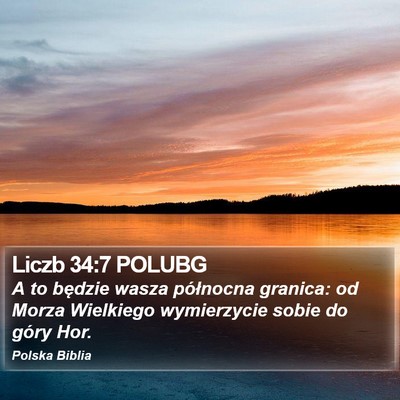 Liczb 34:7 POLUBG Bible Verse Image