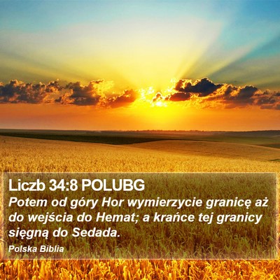 Liczb 34:8 POLUBG Bible Verse Image