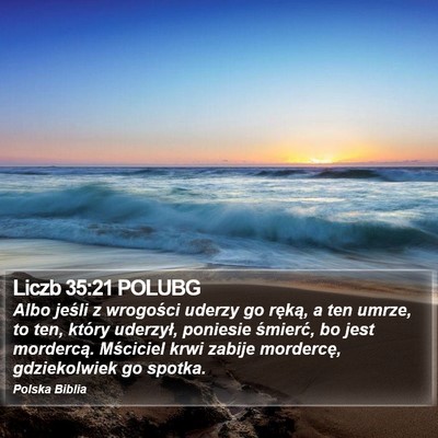 Liczb 35:21 POLUBG Bible Verse Image