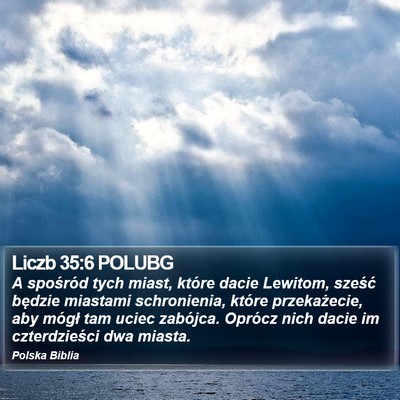 Liczb 35:6 POLUBG Bible Verse Image