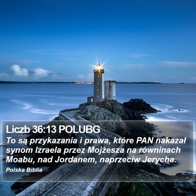 Liczb 36:13 POLUBG Bible Verse Image