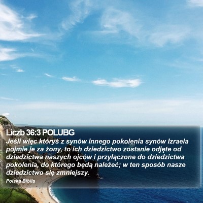 Liczb 36:3 POLUBG Bible Verse Image
