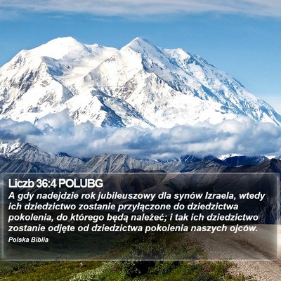 Liczb 36:4 POLUBG Bible Verse Image