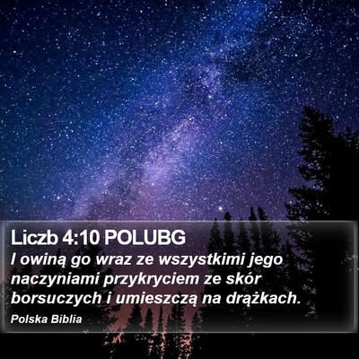 Liczb 4:10 POLUBG Bible Verse Image