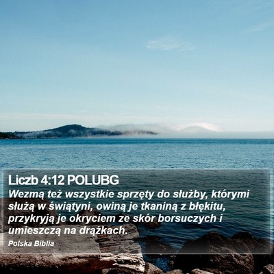 Liczb 4:12 POLUBG Bible Verse Image