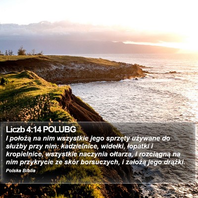 Liczb 4:14 POLUBG Bible Verse Image