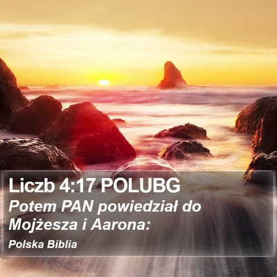 Liczb 4:17 POLUBG Bible Verse Image