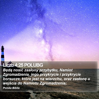 Liczb 4:25 POLUBG Bible Verse Image