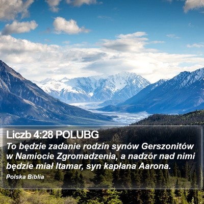 Liczb 4:28 POLUBG Bible Verse Image