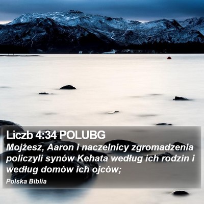 Liczb 4:34 POLUBG Bible Verse Image