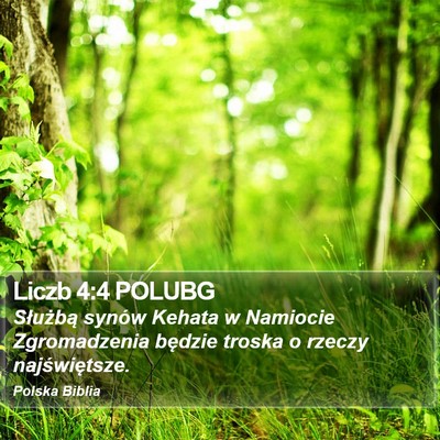 Liczb 4:4 POLUBG Bible Verse Image