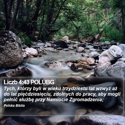 Liczb 4:43 POLUBG Bible Verse Image