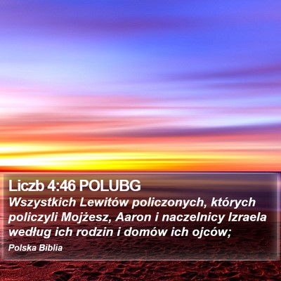 Liczb 4:46 POLUBG Bible Verse Image