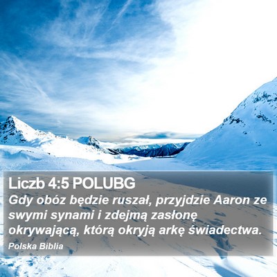 Liczb 4:5 POLUBG Bible Verse Image