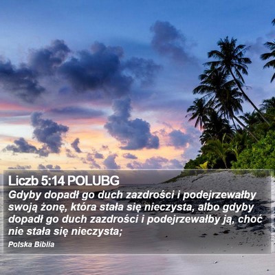 Liczb 5:14 POLUBG Bible Verse Image