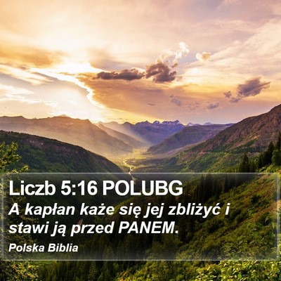 Liczb 5:16 POLUBG Bible Verse Image