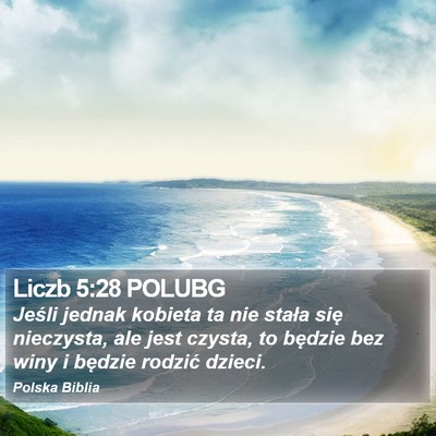 Liczb 5:28 POLUBG Bible Verse Image