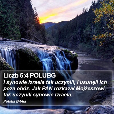 Liczb 5:4 POLUBG Bible Verse Image
