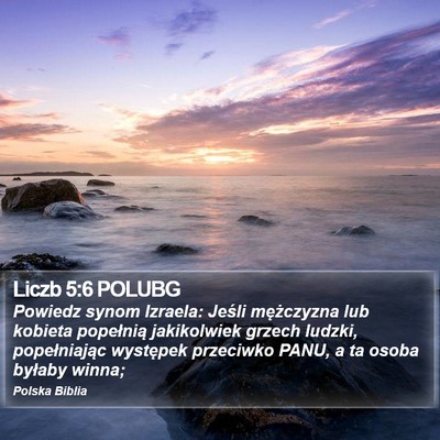 Liczb 5:6 POLUBG Bible Verse Image