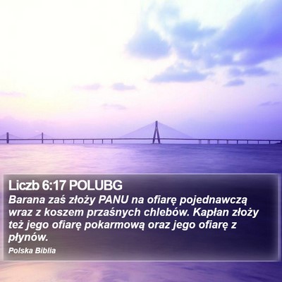 Liczb 6:17 POLUBG Bible Verse Image