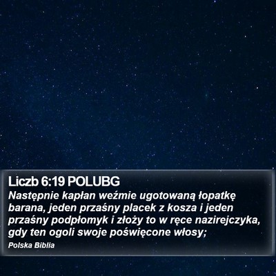 Liczb 6:19 POLUBG Bible Verse Image
