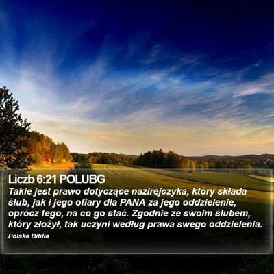 Liczb 6:21 POLUBG Bible Verse Image