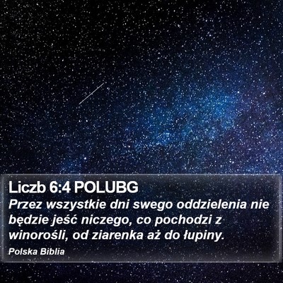 Liczb 6:4 POLUBG Bible Verse Image