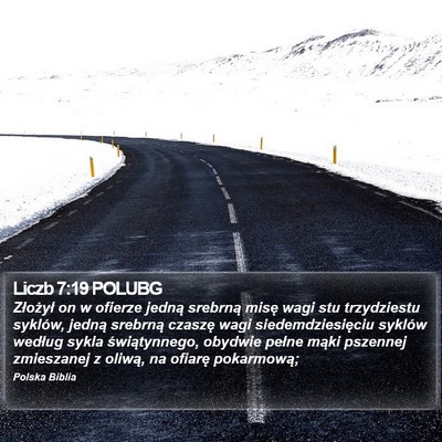 Liczb 7:19 POLUBG Bible Verse Image