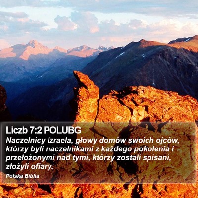 Liczb 7:2 POLUBG Bible Verse Image