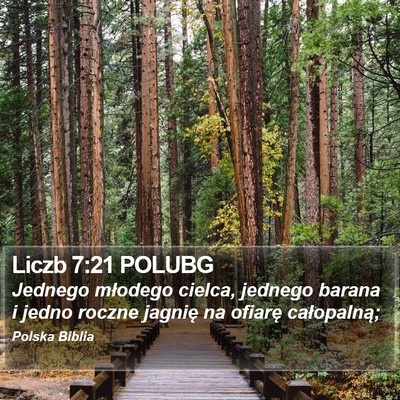 Liczb 7:21 POLUBG Bible Verse Image