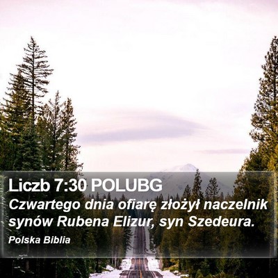 Liczb 7:30 POLUBG Bible Verse Image