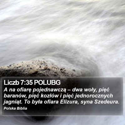 Liczb 7:35 POLUBG Bible Verse Image
