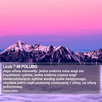 Liczb 7:49 POLUBG Bible Verse Image