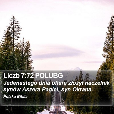 Liczb 7:72 POLUBG Bible Verse Image