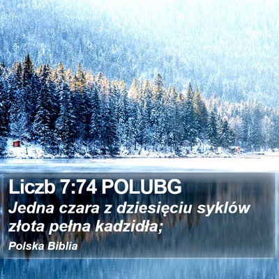 Liczb 7:74 POLUBG Bible Verse Image