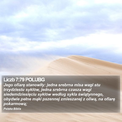 Liczb 7:79 POLUBG Bible Verse Image