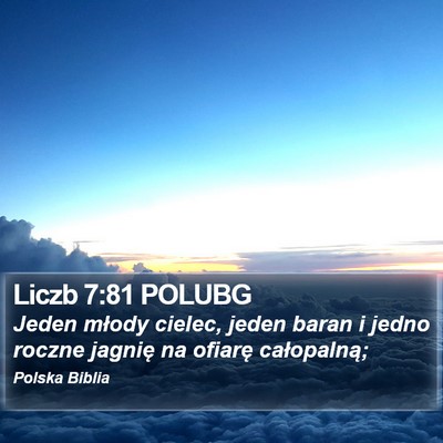 Liczb 7:81 POLUBG Bible Verse Image