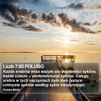 Liczb 7:85 POLUBG Bible Verse Image