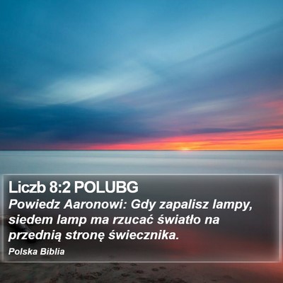 Liczb 8:2 POLUBG Bible Verse Image