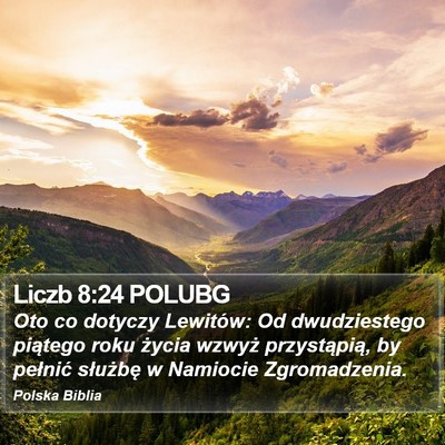 Liczb 8:24 POLUBG Bible Verse Image
