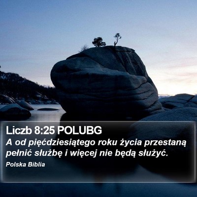 Liczb 8:25 POLUBG Bible Verse Image