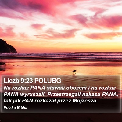 Liczb 9:23 POLUBG Bible Verse Image