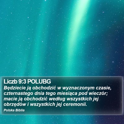 Liczb 9:3 POLUBG Bible Verse Image