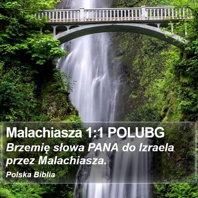 Malachiasza 1:1 POLUBG Bible Verse Image