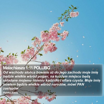 Malachiasza 1:11 POLUBG Bible Verse Image